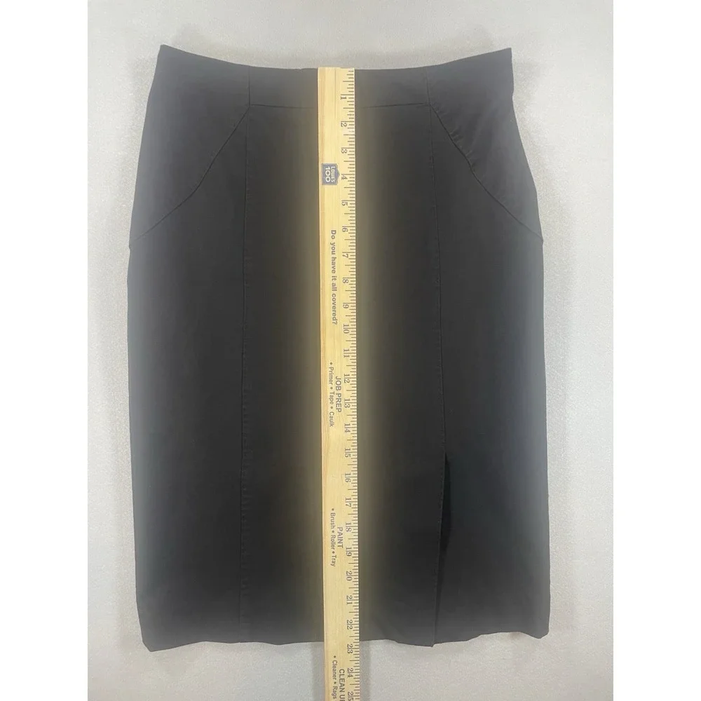 Banana Republic Pencil Skirt Womens‎ Cotton Blend Tailored Black Size 0